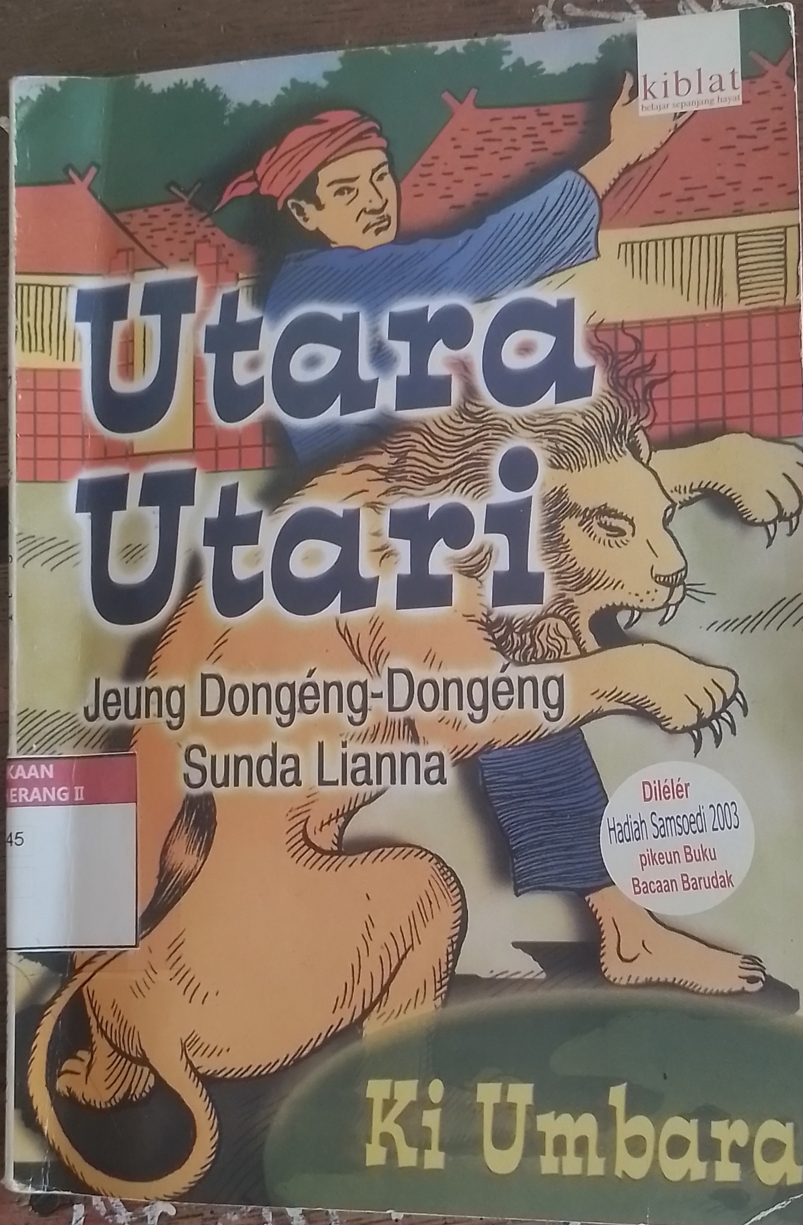 Sampul Utara Utari jeung Dongeng- Dongeng Sunda Lianna