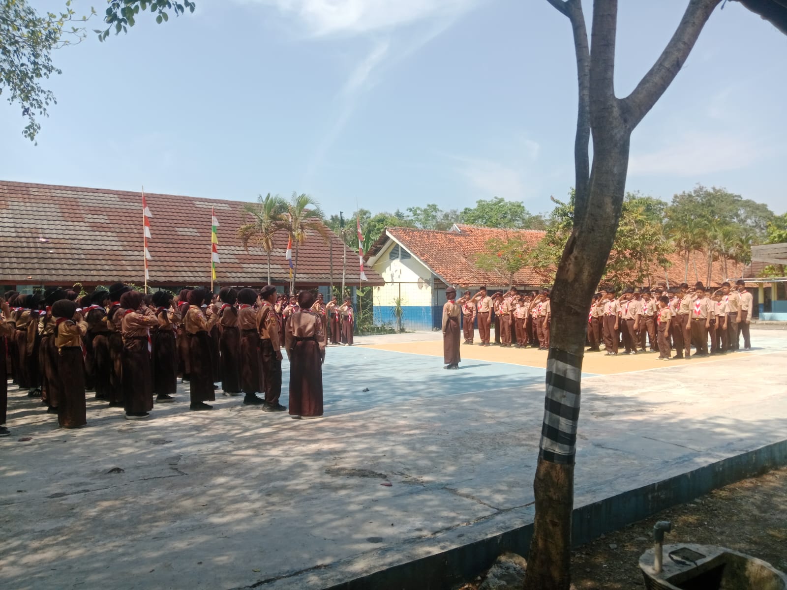 Kegiatan Latihan Pramuka SMPN 3 Pabuaran